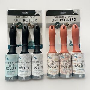 (6-Pack) SOPHISTI-CLEAN Fabric Furniture LINT ROLLER Pet Hair Fur Remover 720ct